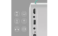 Portable Mini Display Device Compact Cube Display Device for Movie Nights, Bedroom