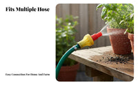 Universal Fit Garden Hose Nozzle Gentle Mist High Pressure Hose Sprayer Heavy Duty for Gardeners, Car Owners, Outdoor Cleaning, Farming