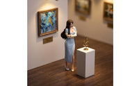 1/18 Female Figurine Detailed Miniature Figure with Dress Painted Diorama Figure for Model Builders
