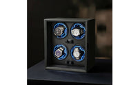 Vertical Watch Winder Cabinet Ebony-Grain Automatic Watch Winder Quiet Luxury for Office