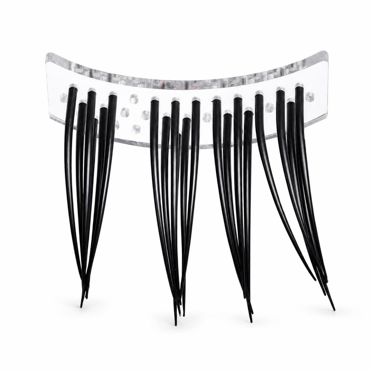 Eyelash Extension Training Model Arched Base Eyelash Practice Model Insertion Holes Synthetic Fibers for Salon Demonstration