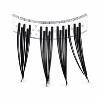 Eyelash Extension Training Model Arched Base Eyelash Practice Model Insertion Holes Synthetic Fibers for Salon Demonstration