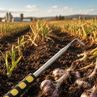 Crop Film Hook Tool Non-Slip Grip Telescopic Hook Tool Padded Handle for Farmers, Fields