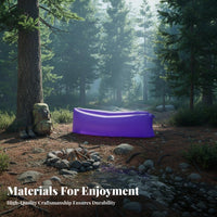 Foldable Wind-Filled Sleeper Bag Lightweight inflatable sofa No Pump Needed Inflatable Lounger Waterproof for eventand proceeders, Beachand proceeders, Music events, Camping, Beach, by the pool