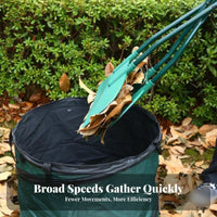 Long Handle Foliage Collector Lightweight Yard Cleanup Tool Foliage Picker Upper Easy Storage Grabbing Grippers for Gardeners