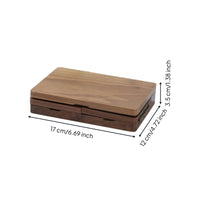 Paint Box with Mixing Small Tray Wooden Paint Box Mini Wooden Palette with Mixing Tray for Artists