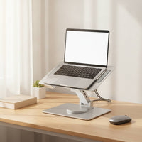 Laptop Stand, with Docking Station Metal Docking Station Laptop Stand Swivel for Professionals, Students, Home Office, Desk, Study