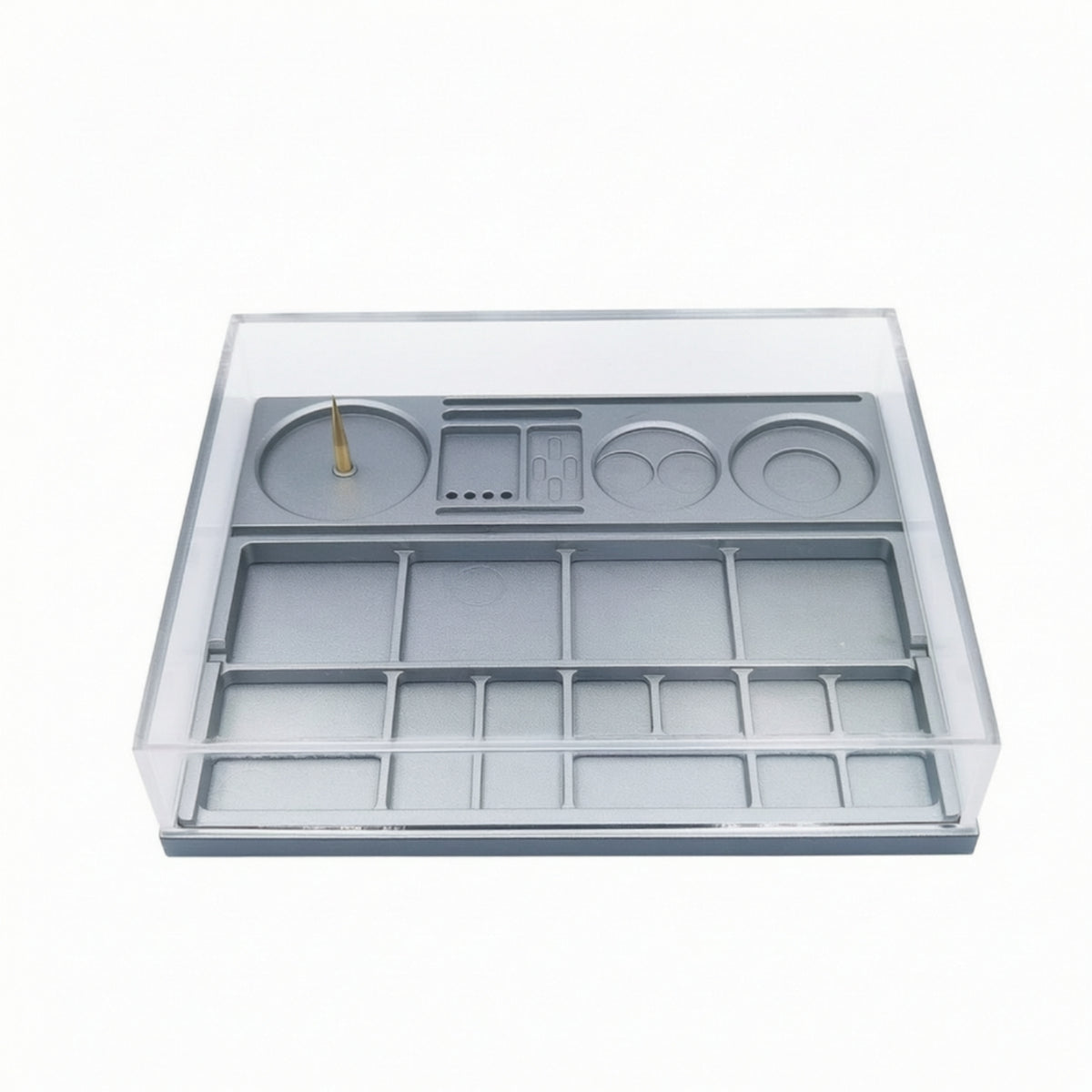 Watch Parts Tray with Cover Watch Repair Tray with Lid Practical Compartmented Storage Box for Hobbyists