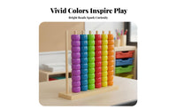 Educational Color Sorting Stacking Rings Hand-Eye Coordination Educational Counting Toy Develops Fine Manual Skills for Toddlers