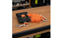 316 Stainless Steel Hooks Retractable Buddy Rope 360° Swivel Clip Scuba Anti-Lost Lanyard Compact Storage Pouch for Technical Divers