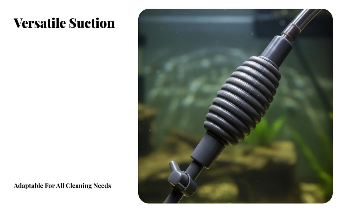 Aquarium Siphon Vacuum Multifunctional Fish Tank Gravel Cleaner Versatile Function Manual Water Changer Pump