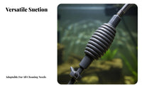 Aquarium Siphon Vacuum Multifunctional Fish Tank Gravel Cleaner Versatile Function Manual Water Changer Pump