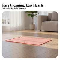 Easy to Clean Silicone Pee Pad Holder Reusable Dog Potty Training Tray Waterproof Wall Protecting Pee Pad Holder Leak Proof for Dogs, Young Dogs, Apartment Living, Travel