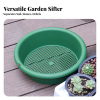 Round Garden Sifter Multi-Functional Round Gardening Sifter Easy to Maintain Garden Sifting Pan for Balcony Planting, Potting, Composting