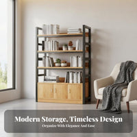Open-Shelf Design 5-Tier utilitarian Shelving Unit Multi-Purpose 5-Tier Metal Organizer Large Capacity Display Rack sturdyDuty for Shop Owners, Office Workers, Retail shop, Warehouse, Bedroom, Living Room