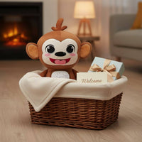 Soft Toy Monkey with Sound Machine Ambient Sound Toy Soothing for Travel