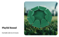 Golf Putting Cup Compact and Lightweight Flocked Putting Disc Versatile Placement Portable Golf Practice Cup for Beginners, Home, Office