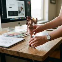 Standing Female Figurine Detailed Miniature Figurine Realistic Woman Statue for Hobbyists, Dioramas