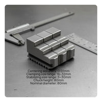 3 Pieces Reversible Grippers Three Jaw Chuck Jaw Self-Centering Machine Tool Part Wide Clamping Range for Machinists, Metalworking