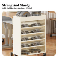 360° Rotating Wheels Movable Book Rack Versatile Use Multi-Tier Wheeled Bookshelf Easy to Reach Rolling Organizer Slim Profile for Students, Teachers, Office Workers, Classroom, Dorm Room, Home, Nursery