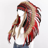 Feather Headband Party Prop Feather Headdress Single Size Fits All