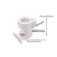 Detachable Nail Clippers with Magnifier and LED Light Compact Nail Clipper Magnifier Battery-Operated Portable for Visually Impaired