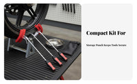 Tire Iron Spoon Lever Set Tire Lever Tool with Rim Protectors Hardened Steel for Mechanics, DIY Enthusiasts, Roadside Emergency, Home Garage
