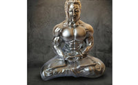 Muscular Buddha Statue Resin Seated Buddha Statue Desktop Ornament