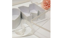 20 Pieces Window Flower Box Handle Ribbon Letter Flower Box Sturdy