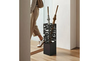 Metal Umbrella Stand Elegant Umbrella Stand with Cutout Design Storage Bin Space-Saving Sturdy for Entryway, Hallway