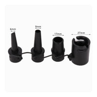 4 Pieces Inflatable Boat Adapter Valve High Strength Universal Pump Nozzle Kit for Water Sports, Outdoor
