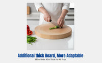 Ginkgo Wood Chopping Board, Spore-Resistant, Thickened, Large, Double-Sided, Kitchen Cutting Board