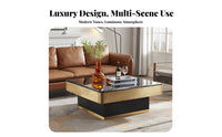 Square Marble-Patterned Table Post-Modern design living Room Furniture Light Luxury look for Apartment Dwellers, Homeowners, Home, Lounge Area, Study