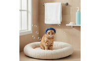 Padded Pet Hood with Wide Opening Pull-on Dog Noise Cancelling Ear Muffs Stretchy Pet Ear Cover Sound Dampening for Cats, Dogs, Pets, Bathing, Swimming, Grooming
