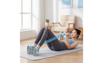Soft Foam Pedal Puller with Resistance Tubes Multifunction Pedal Resistance Instructor Compact Exercise Machine Portable for Beginners
