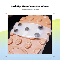 Non-Slip Ice Cleats, Paw Shoe Grips, Anti-Slip, Black