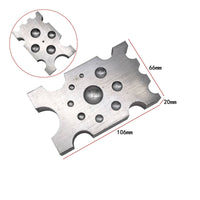 Steel Dapping Block with Recesses Polished Jewelry Forming Anvils Smooth Forming Block with Multiple Faces for Hobbyists, Metal Crafting, Workshops