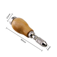 Alloy Chuck Hand Twist Drill Precision Made Manual Hand Drill Wood Handle Pin Vise for Hobbyists