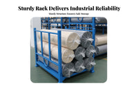 Heavy Duty Stacking Rack Space-Saving Foldable Steel Pallet 1000kg Load Capacity Stackable Post Pallet for Logistics Personnel, Commercial Storage