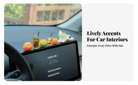 Cute Design Car Dashboard Cat Ornament Kawaii Car Screen Top Decoration 3D Stereoscopic for Center Console, Office Desk