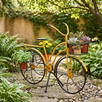 Cycle Plant Stand Vintage Cycle Planter Metal Furniture for Balcony