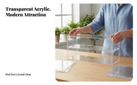 Detachable Design Acrylic Display Box High-Clarity Dustproof Model Case Easy Assembly Acrylic Bakery Display Case Included for Collectors, Hobbyists, Cafe Owners, C Display Ee Shop, Retail Shop, Exhibition