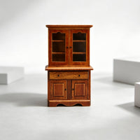 Dollhouse Cabinet Wooden Miniature Cupboard Realistic for Collectors, Hobbyists