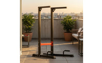 Bar Frame Floor-Standing Parallel Poles with Cross Brace Stable Stands for Fitness Enthusiasts, Athletes, Home Gym