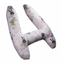 Kids Car Sleeping Pillow Ergonomic Design H-Shaped Travel Pillow Childrens Seat Belt Pad Soft and Comfortable for Highway Ride S