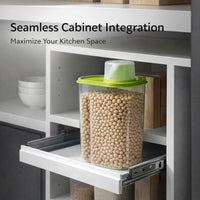 Storage Container Lid Measuring Cup, Cereal Storage Bin Kitchen, Food Storage Container Airtight Seal, Large Capacity Food Storage Bin
