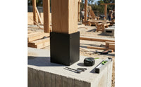 Post Protector with Screws Easy-to-Install Metal Post Sleeve with Boring Tool Heavy-Duty Hardware for Contractors