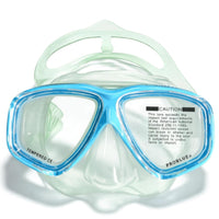 Wide View Unrestricted Diving Mask Nose Cover Underwater Mask Anti-Fog Water Sports Gear Pressure Equalization for Adults, Men, Women, Snorkeling