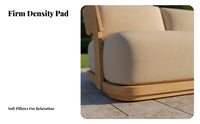 Weather-withstandant 4-Piece Sofa Set Luxury Design Outdoor Furniture sturdy Frame Patio Seating Thick pads for Families, Homeowners, Entertainers, Terrace, Backyard, Balcony, waterfront