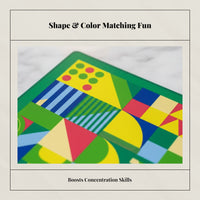 Board Game for Kids, Thinking Skills, Attention, Shape & Color Matching Toy